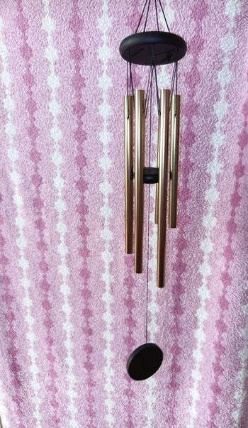 Carillon a vent noir et argenté