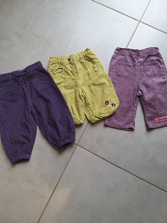 Lot de 3 pantalons 6 mois