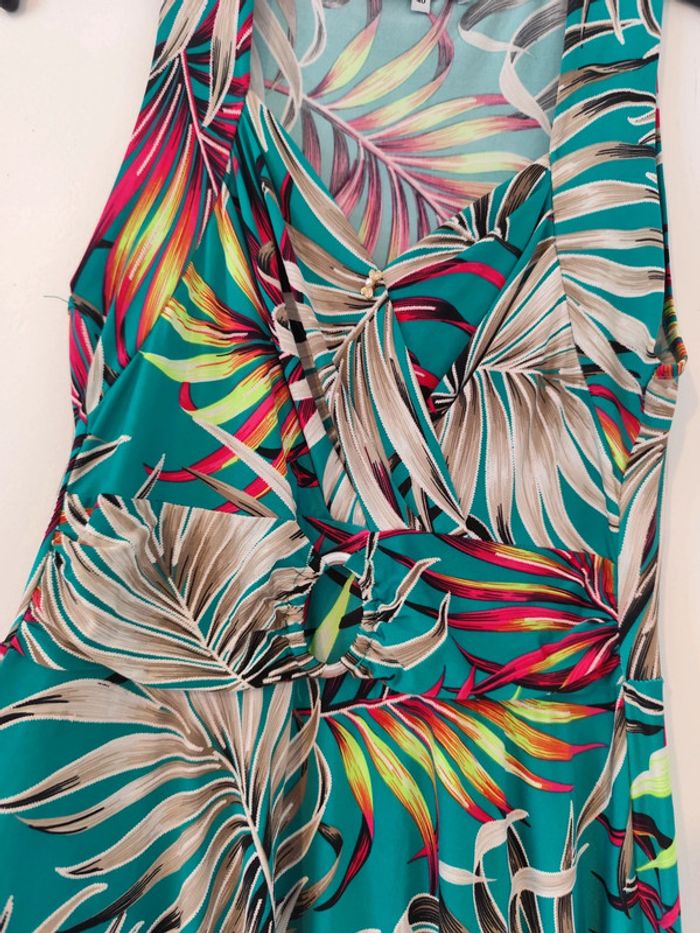 Robe verte à motif taille 40 Morgan - photo numéro 4