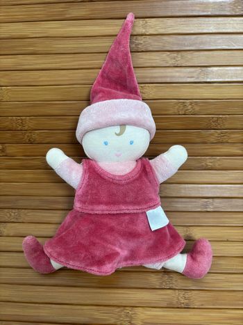 Doudou hochet poupée grenadine grelot corolle 