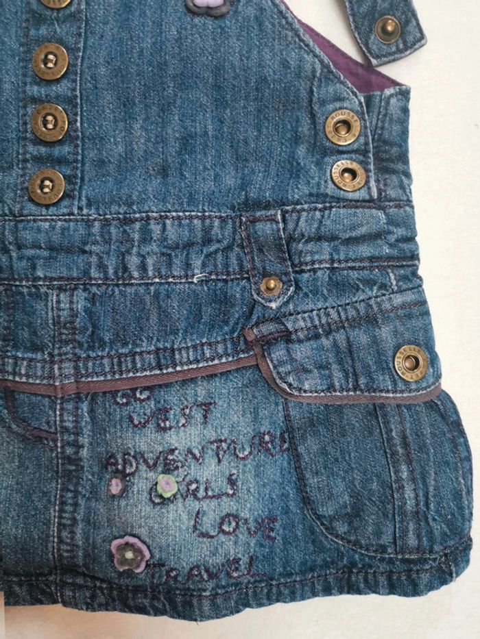 Robe 👣 jean cadet rousselle 6mois/67cm - photo numéro 6