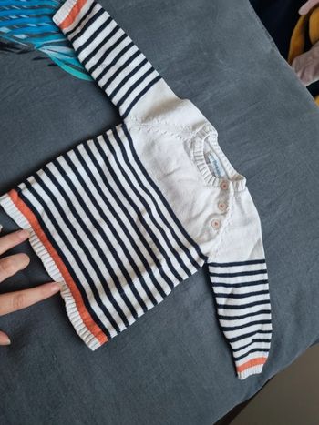 Pull 6 mois vert baudet