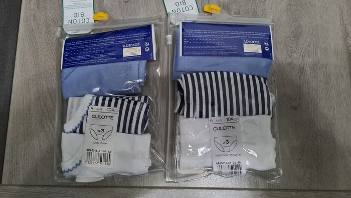 Lot de 6 Culottes ABSORBA 4 ANS. - photo numéro 2
