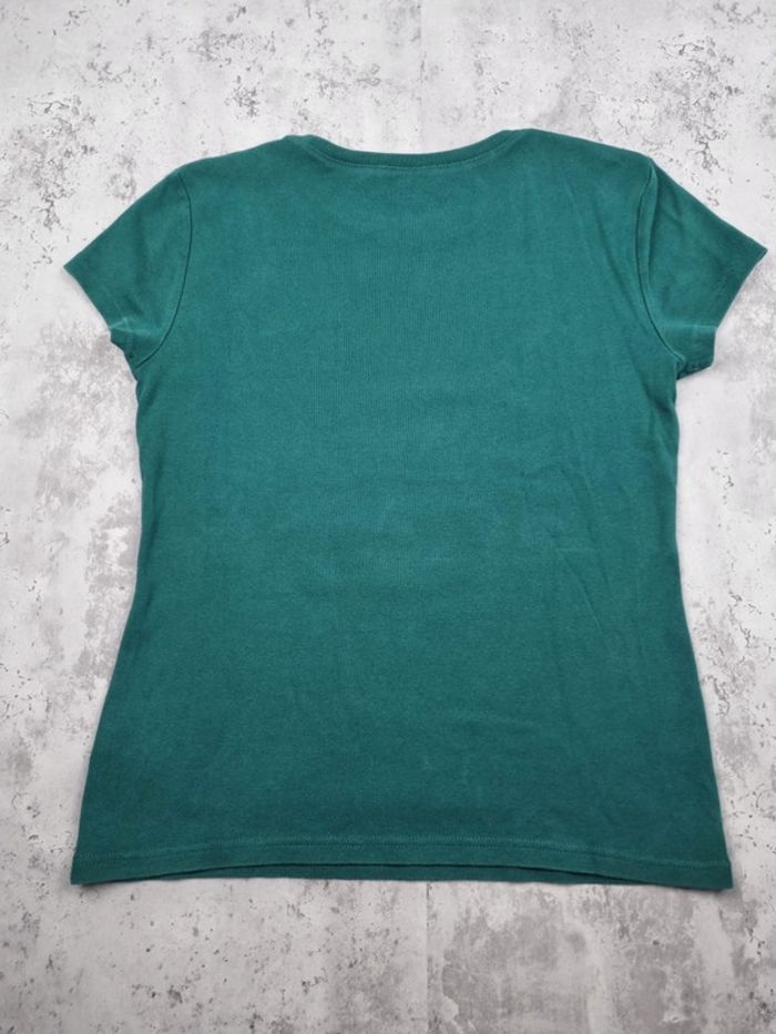 T-shirt Tommy Hilfiger vert sapin – Taille L Femme - photo numéro 6