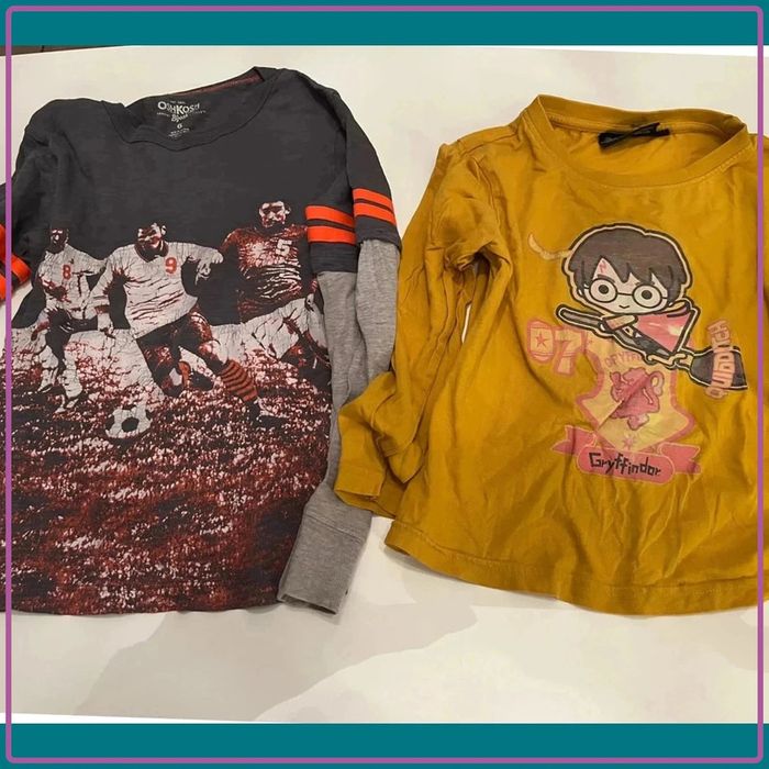 Lot 2 t-shirt taille 6 ans