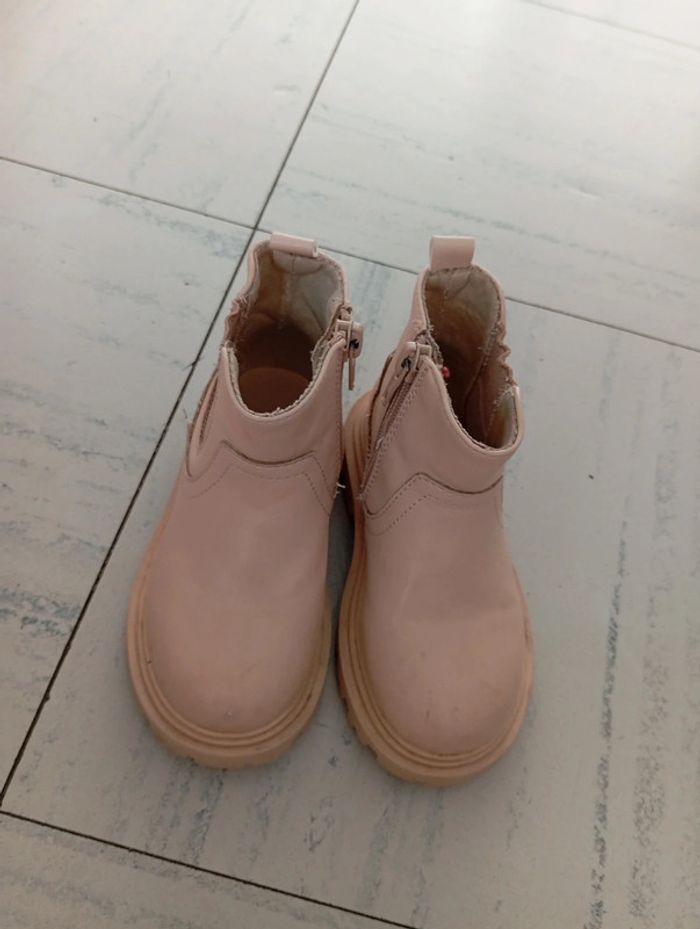 Paire de bottines beiges T23 - photo numéro 4