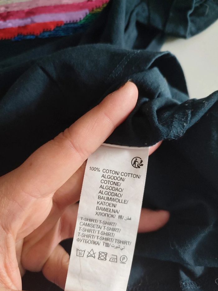 Tee-shirt paillette réversible fille c - photo numéro 5