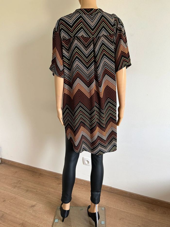 Blouse multicolore à manches courtes New Collection taille unique jamais portée (taille grand) - photo numéro 9