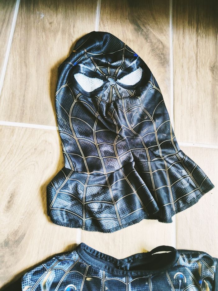 💫Déguisement /costume avec cagoule Spider-man noir No way Marvel Avengers - photo numéro 4