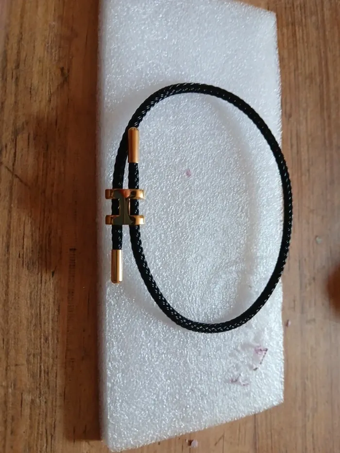 Bracelet en fils semi cuir H - photo numéro 6
