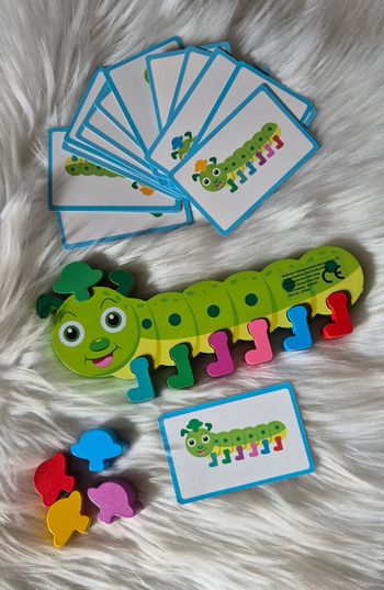 Jeu de la chenille en bois