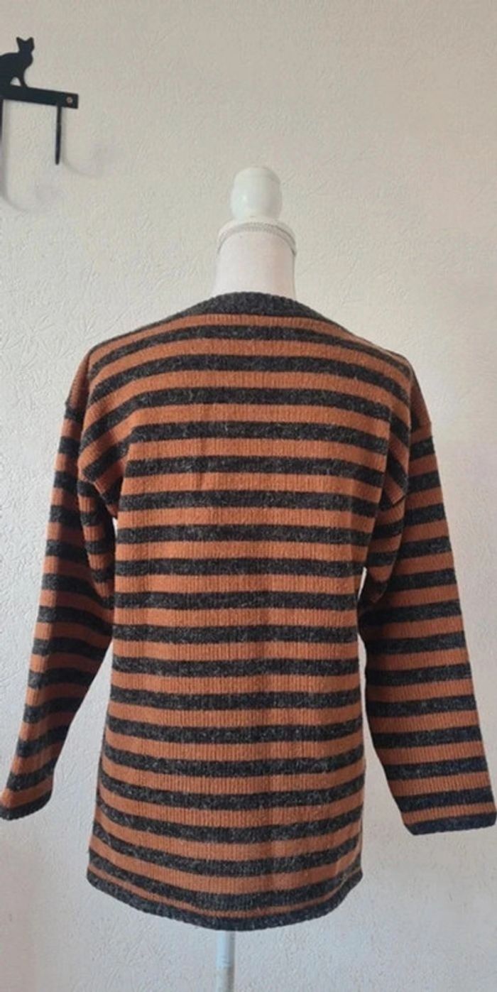 Pull mi long à rayures - photo numéro 3