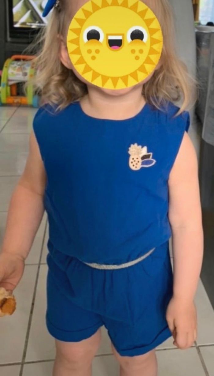 Combi short tape à l œil 2 ans tbe - photo numéro 2