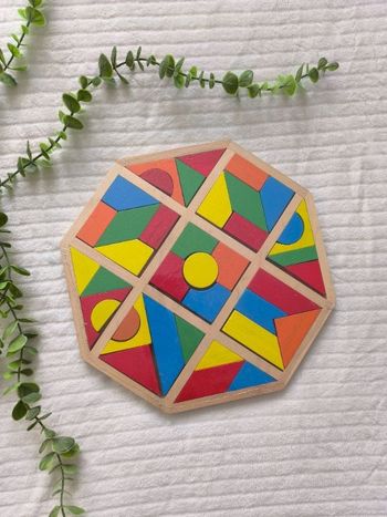 Puzzle bois mosaïque