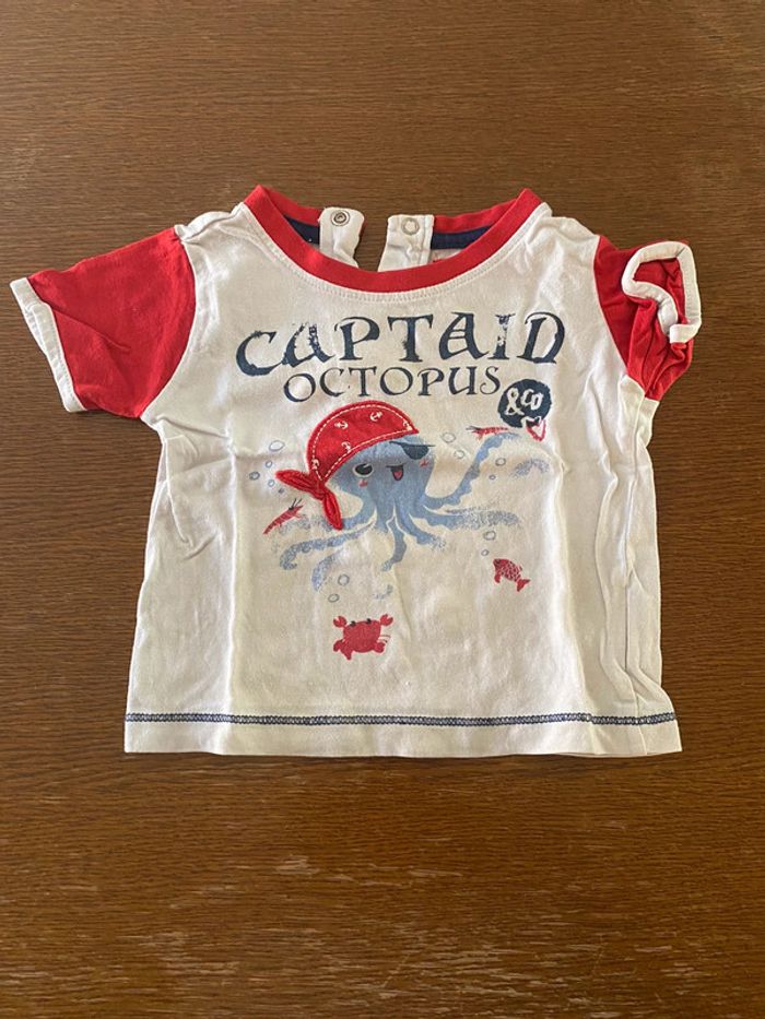 T-shirt captain ocotpus