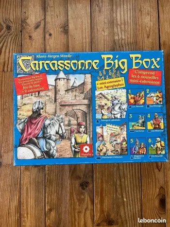 Carcassonne Big Box 9 extensions - manque quelques pièces