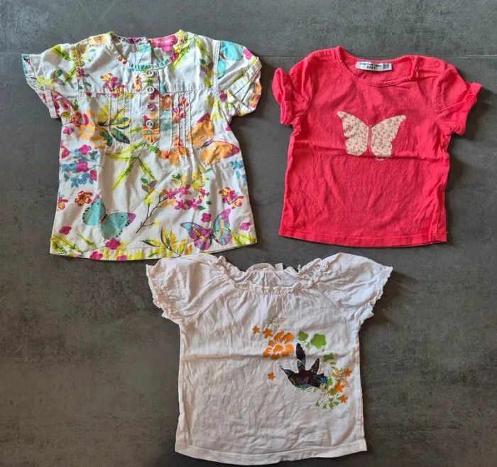 Lot T-shirts MC,  Fille 24 mois - photo numéro 7