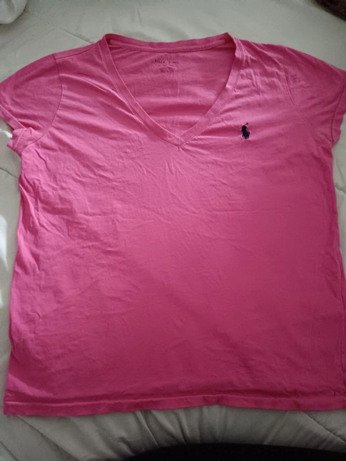 Tee shirt Ralph Lauren rose taille S