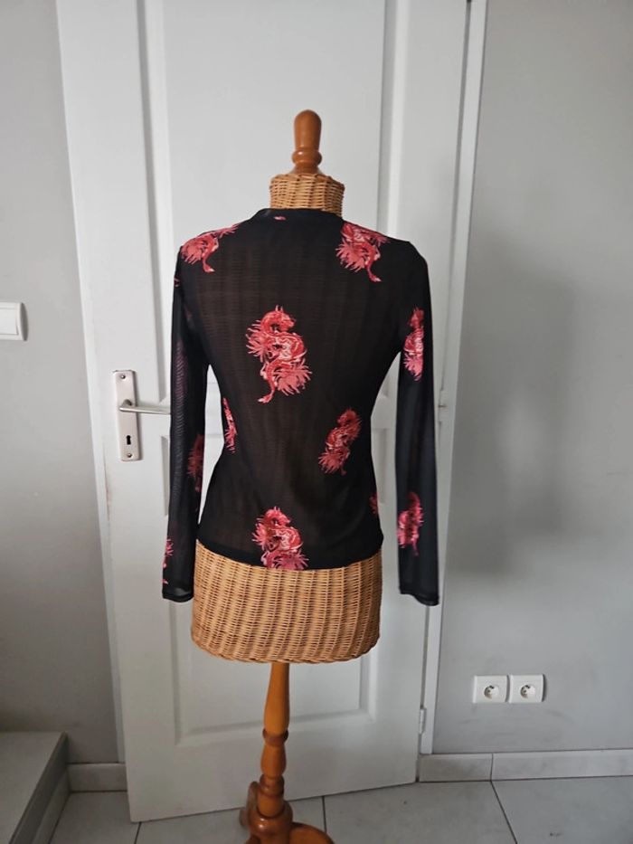 T-shirt ML dragon pimkie taille M u45 - photo numéro 5