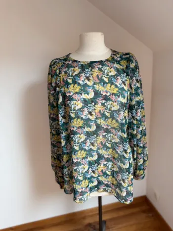 Superbe blouse fleurie fluide Camaieu 🌸 44