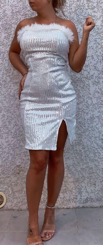 Robe strass blanche