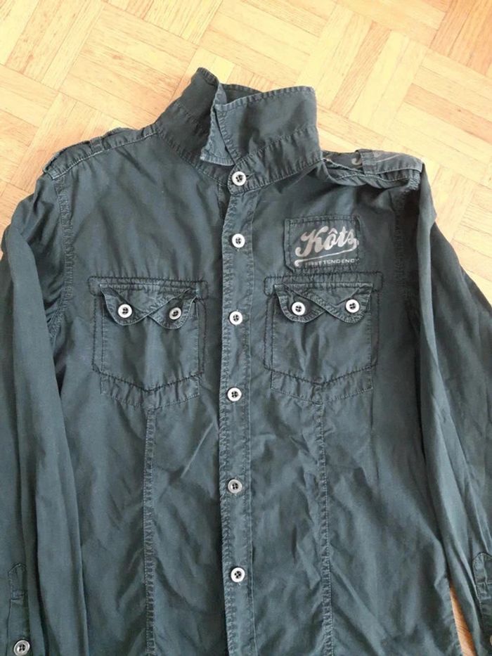 Chemise manches longues noir kots S
