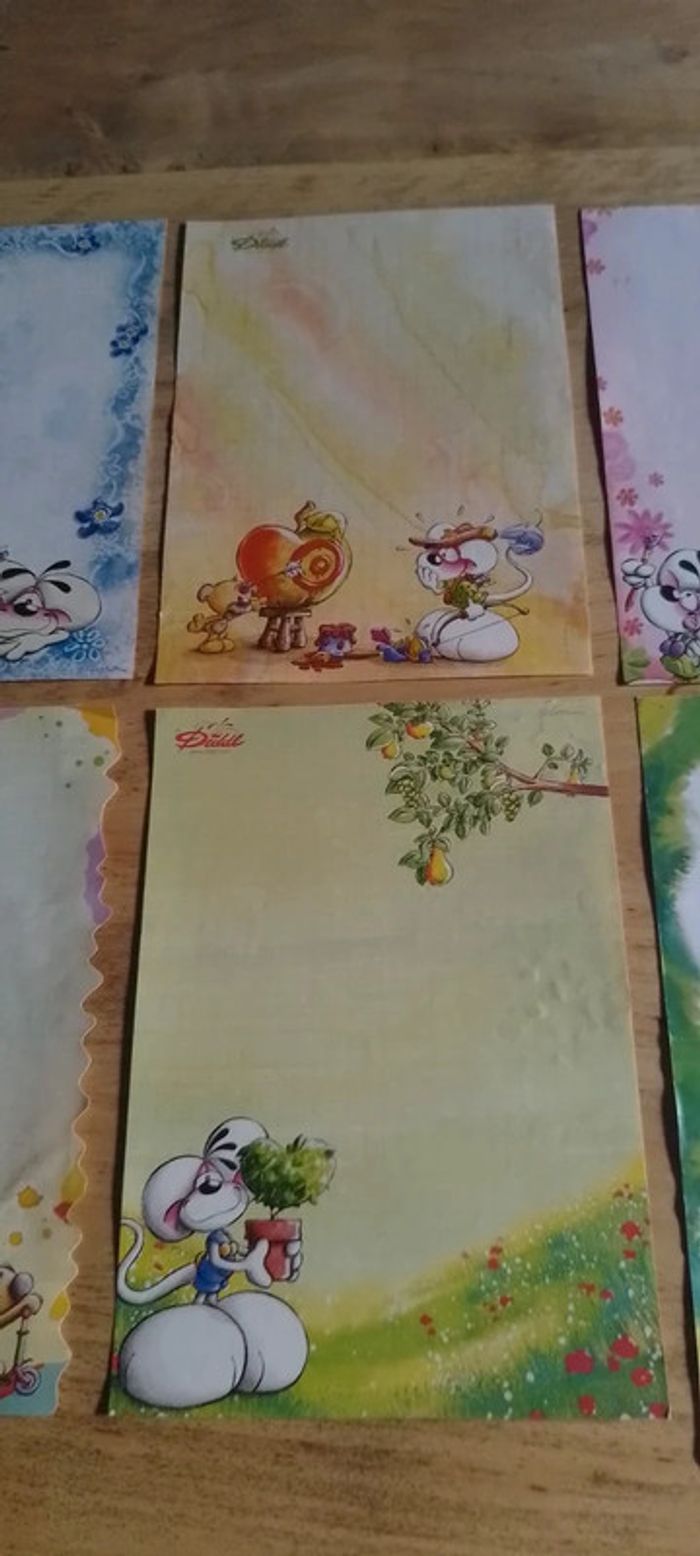 Lot de 10 feuilles Diddl - photo numéro 3