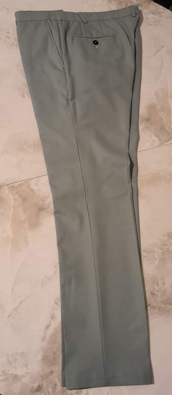 Pantalon à pinces vert sauge