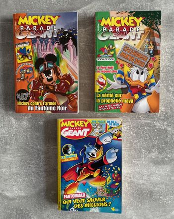 Lot de 3 magazines Mickey parade, numéros : 331-332-349 en français.
