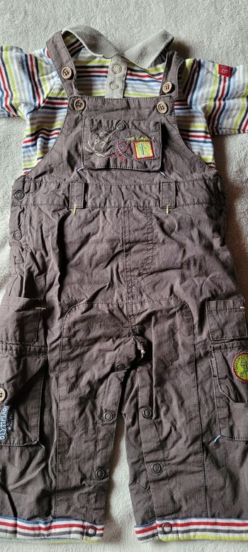 Ensemble salopette et polo