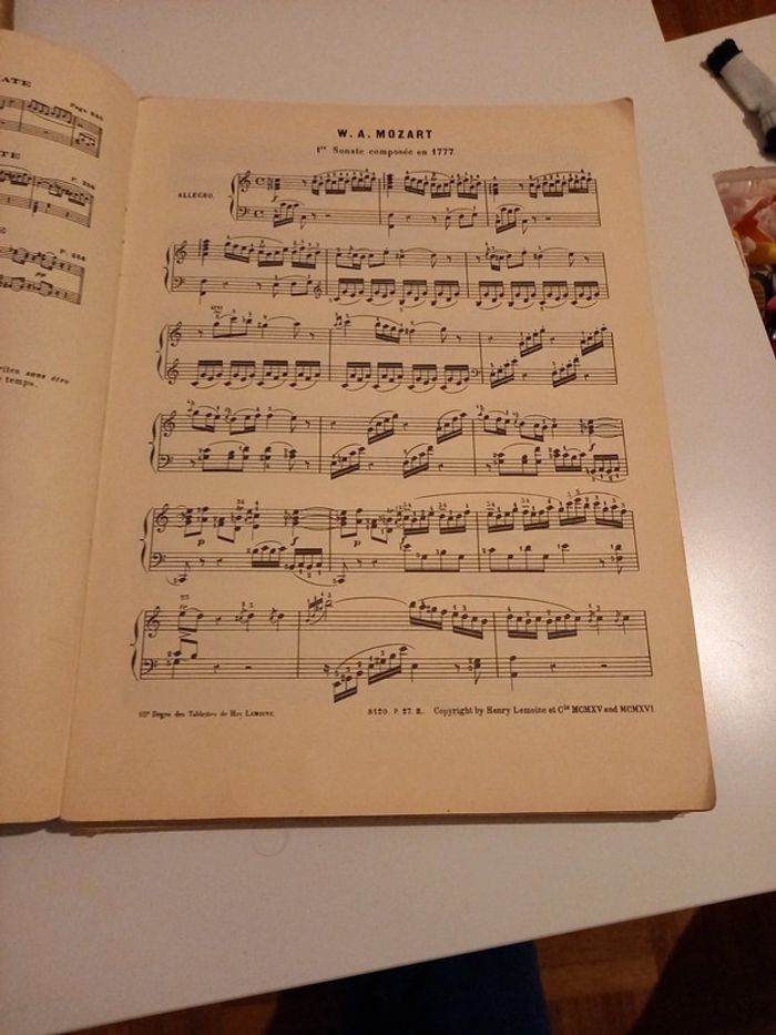 Integrale sonates mozart-partitions piano - photo numéro 5