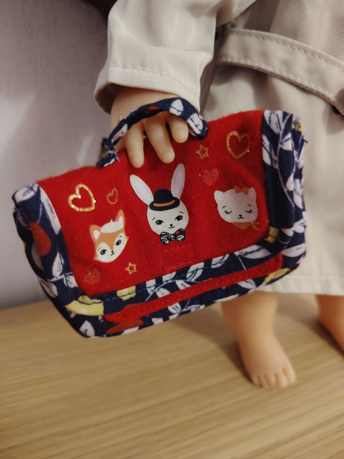 Cartable sergent major pour poupée