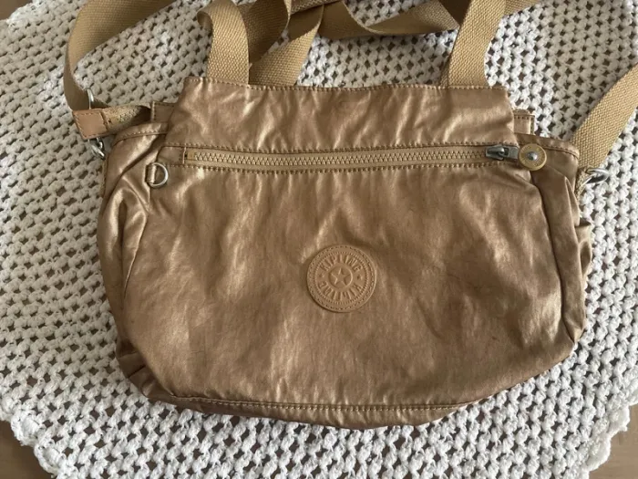 🛑 sac à main marron doré 🛑 kipling