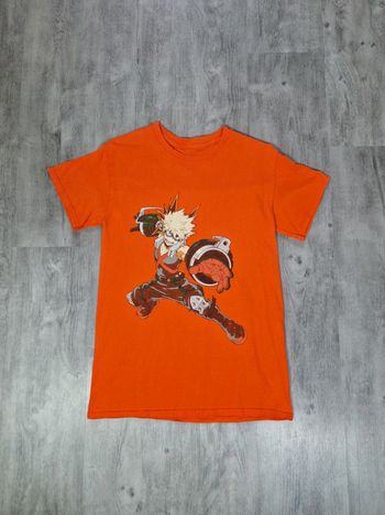 T shirt Imprimé Licence My Hero Academia Orange Taille S Homme
