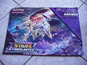 Poster pokemon recto verso arceus dracaufeu