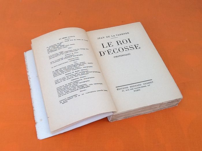 Jean De La Varende Le Roi d' Ecosse (1947) Bernard Grasset Editeur Paris - photo numéro 2
