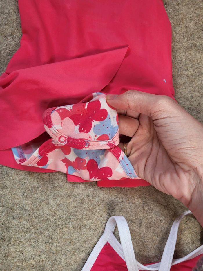 Lot de 2 maillots de bain 18mois fille nabaiji - photo numéro 5