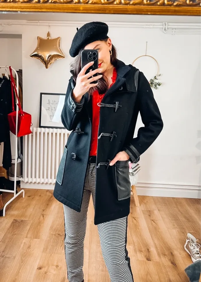 Manteau The Kooples noir taille 36