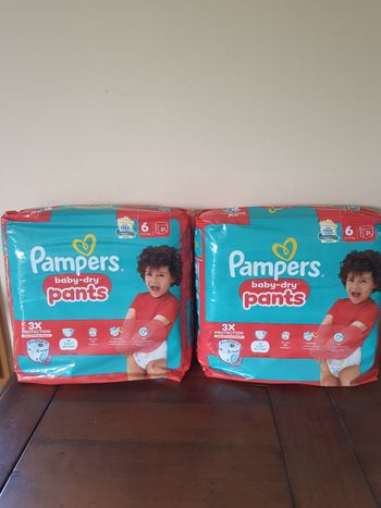 Lot de 2 paquets Pampers Baby dry Pants