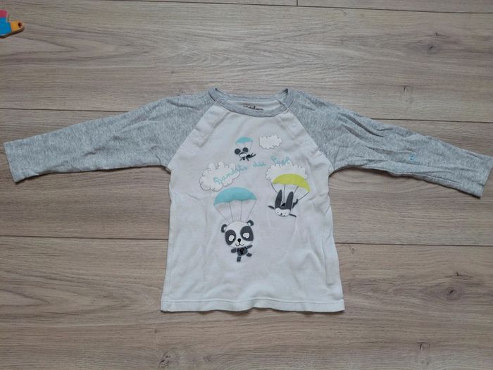 Lot de 2 tee shirt manche longue 24 mois - photo numéro 5