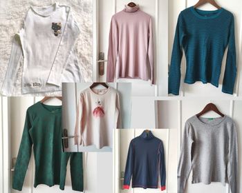 T-shirt manches longues col roulé 