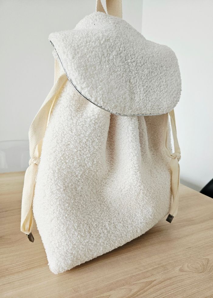 Sac à dos Bouclette Blanche - photo numéro 2
