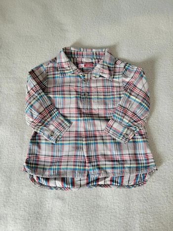chemise à carreaux 6 mois Du pareil au même