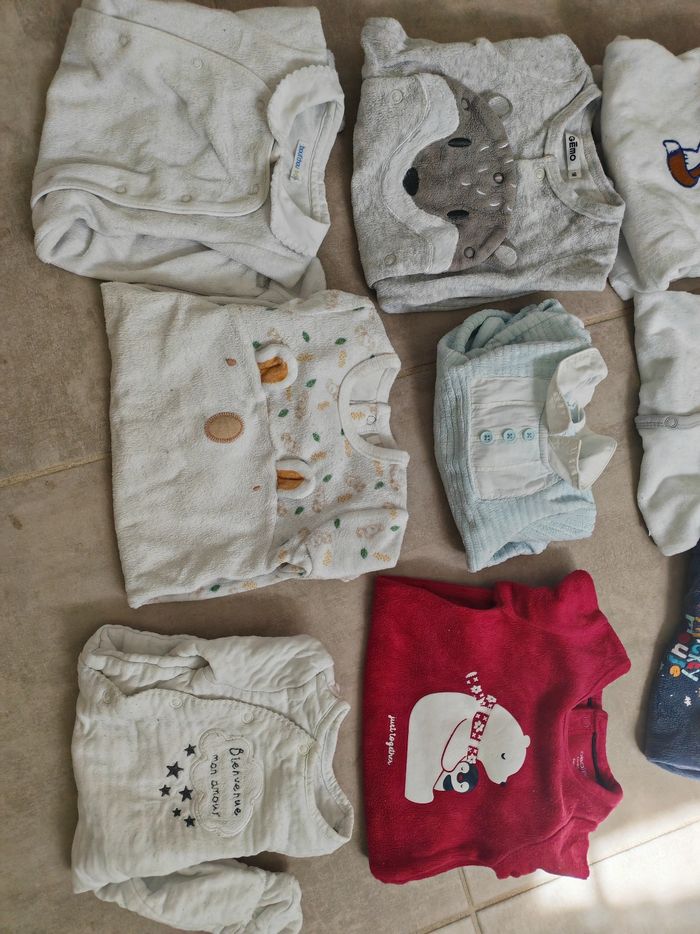 Lot pyjama hiver bébé garçon 1 mois - photo numéro 3