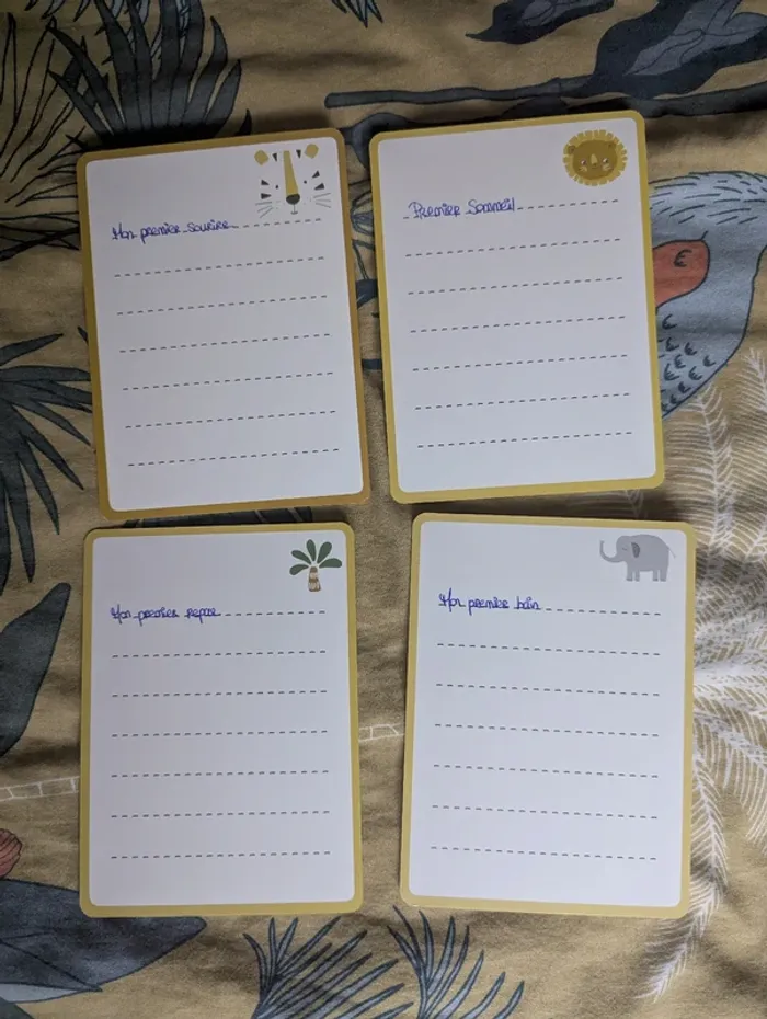 Cartes étape naissance souvenir bébé - photo numéro 2