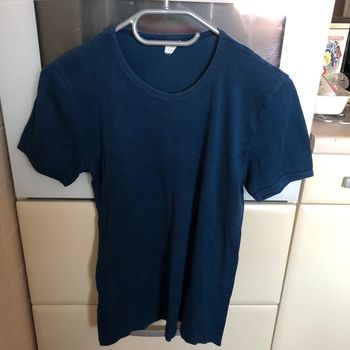 Tee shirt bleu uni