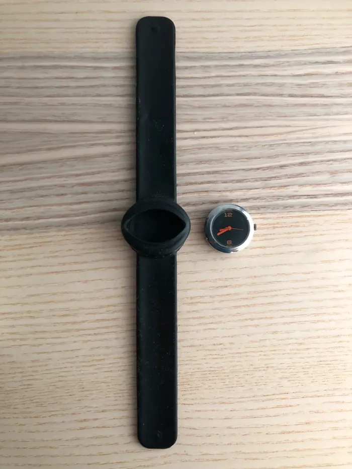 Montre snap noire