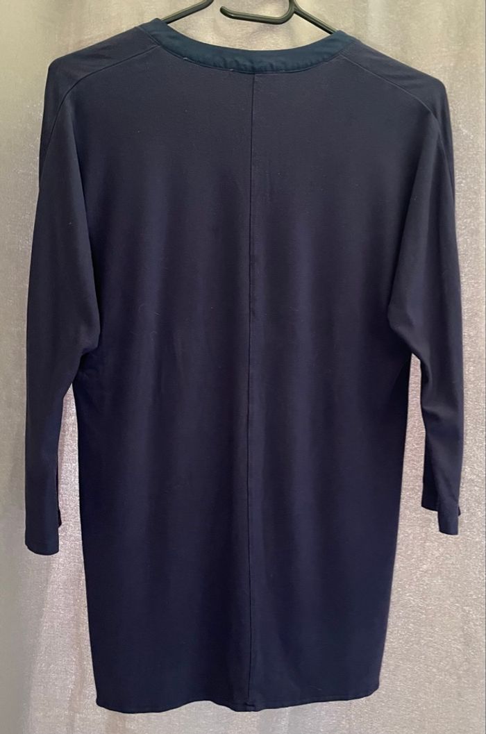 Haut bleu marine »Esprit »manches 2/3 - photo numéro 2