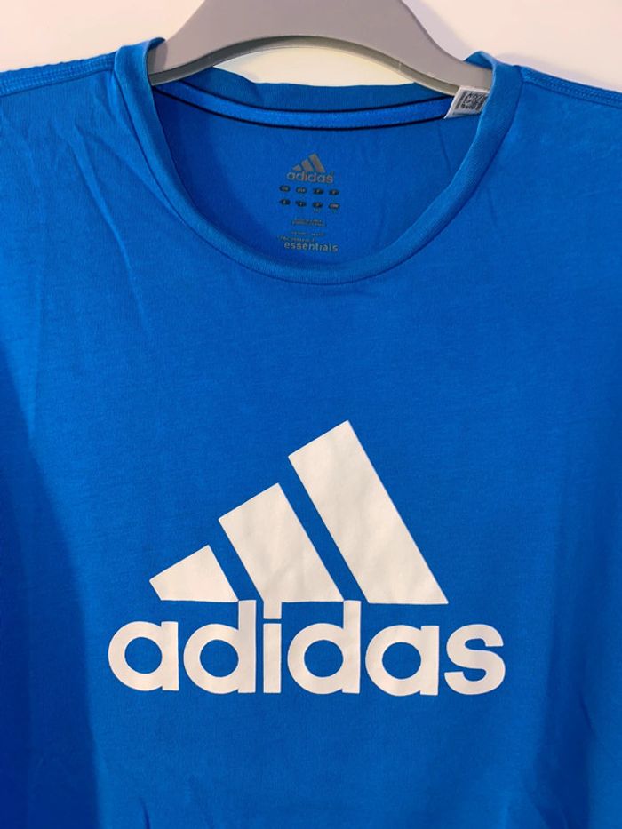 T-shirt à manches courtes bleu Adidas - photo numéro 2