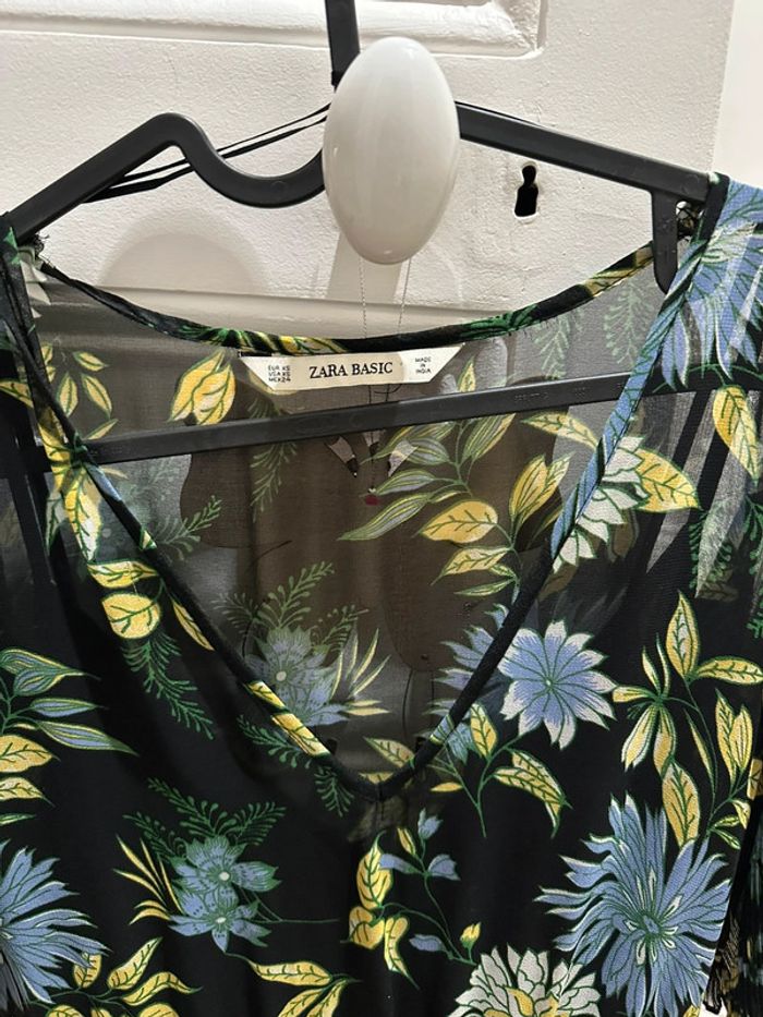 Robe fleurie Zara taille S - photo numéro 4